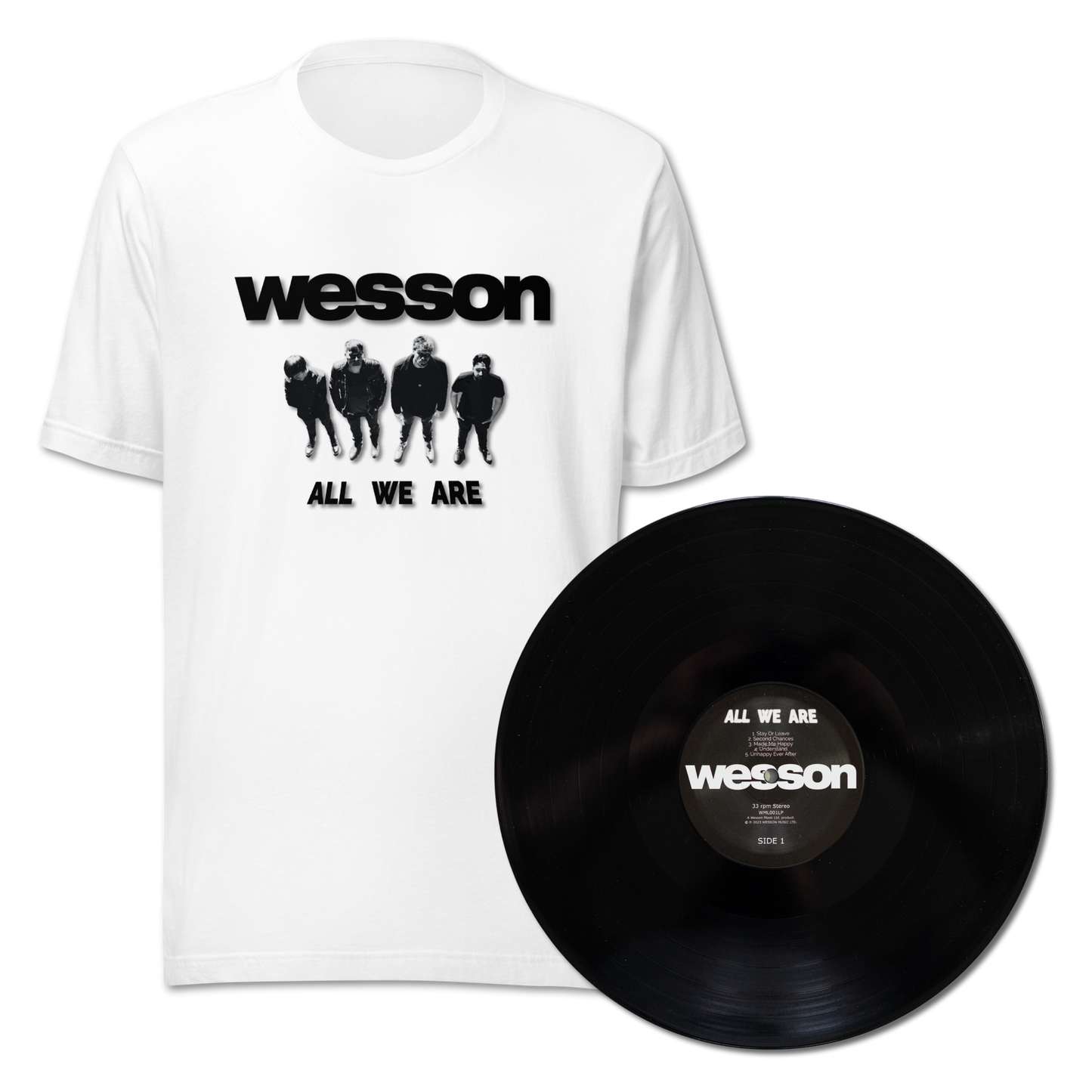 'All We Are' Vinyl and T-Shirt Bundle - 20% Discount