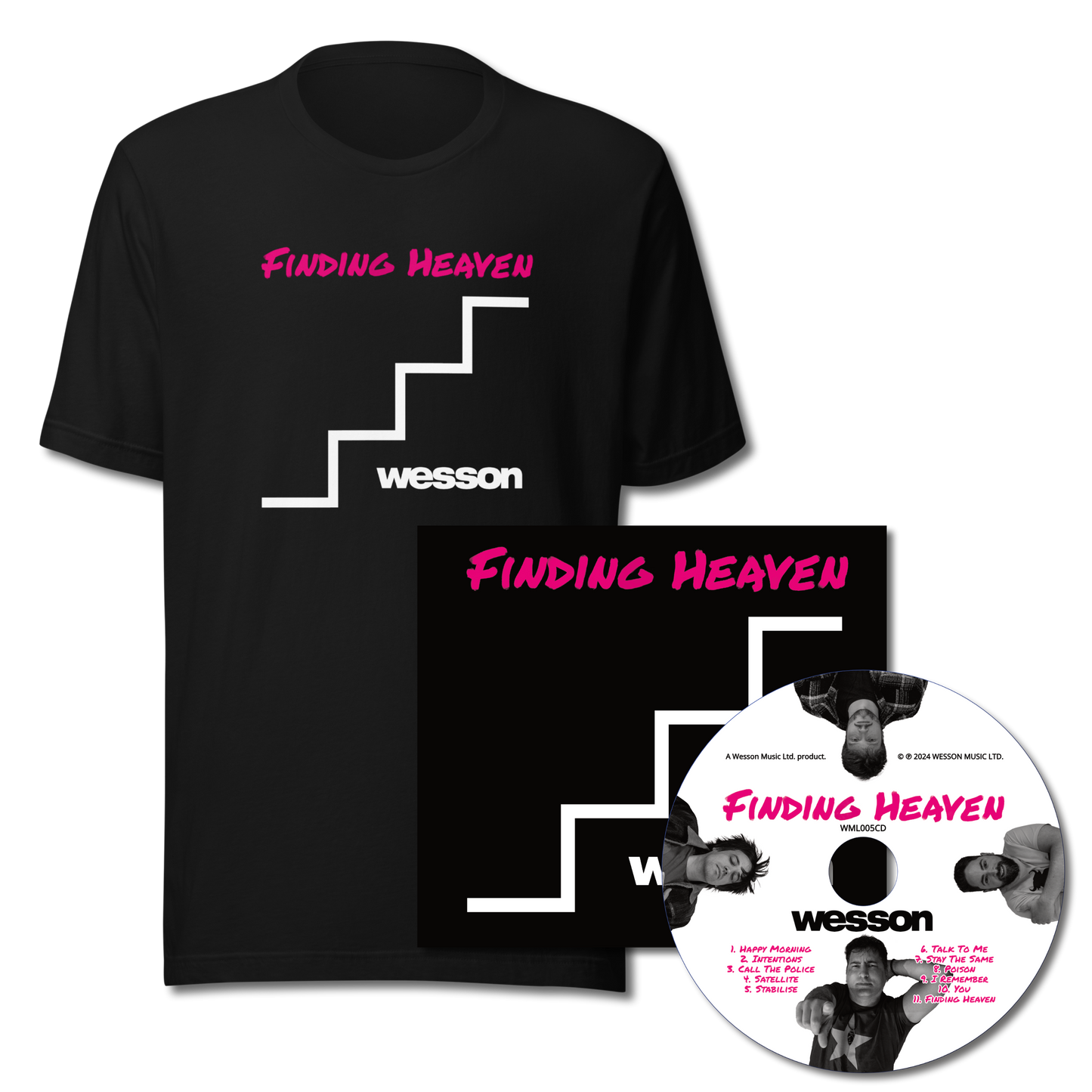 'Finding Heaven' CD and T-Shirt Bundle